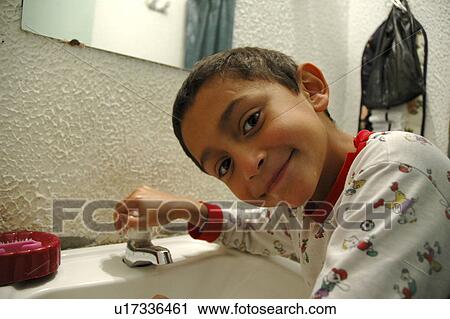 Stock Image - smiling, child, boy, kid, person, people. Fotosearch