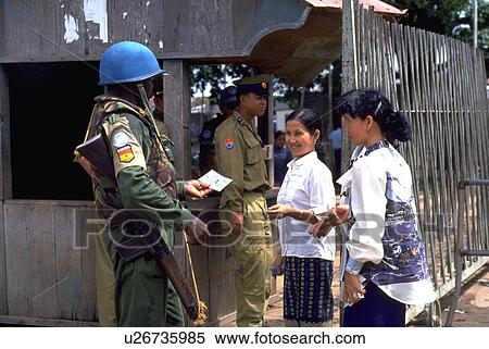 Stock Photography - soldiers, cambodia, military, government, elections, people. Fotosearch