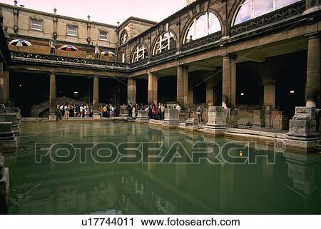 Stock Image - spa, baths, europe, england, bath, roman. Fotosearch
