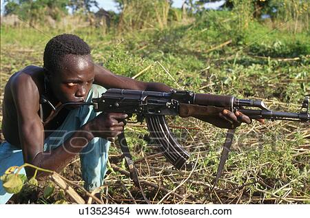 Picture - spla, person, sudan, south, 3262, people. Fotosearch