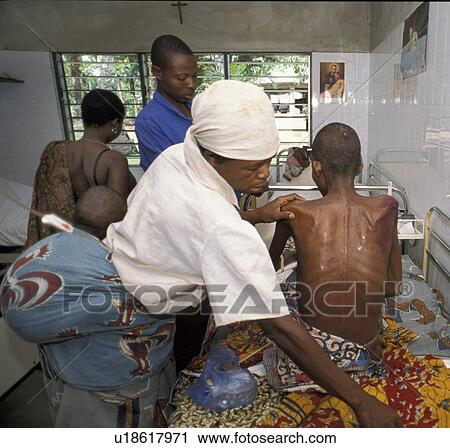 Stock Image - treating, people, relative, benin, person, woman. Fotosearch