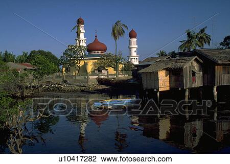trees, house, palm, temple, moat, water View Large Photo Image Stock Image - trees, house, palm, temple, moat, water. Fotosearch