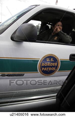 Stock Photograph - vehicle, border, patrol, usa, person, people. Fotosearch