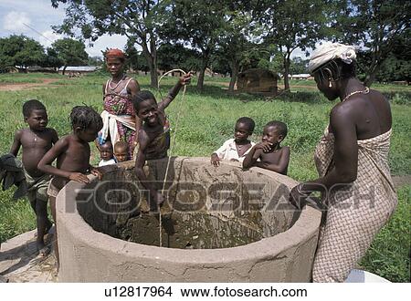 village, person, hangar, well, benin, people View Large Photo Image Picture - village, person, hangar, well, benin, people. Fotosearch