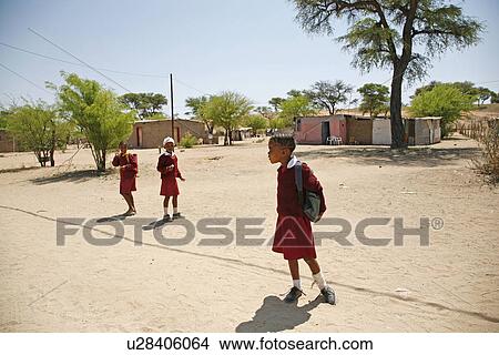 walking, person, girls, namibia, school, people View Large Photo Image Picture - walking, person, girls, namibia, school, people. Fotosearch