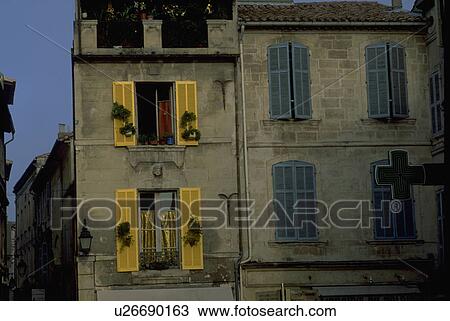 Stock Image - windows, architecture, tall, fagade, building, classical. Fotosearch
