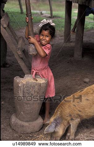 Stock Photo - wit, girl, nicaragua, 4339, person, people. Fotosearch