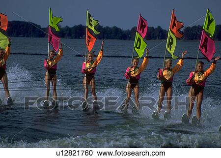 xtreme, performers, team, ski, water, six View Large Photo Image Stock Image - xtreme, performers, team, ski, water, six. Fotosearch