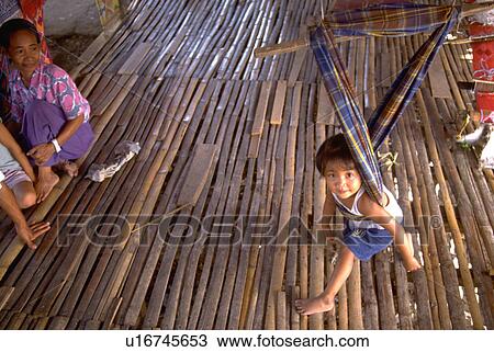 Stock Image - zamboanga, house, thie, muslim, home, family. Fotosearch