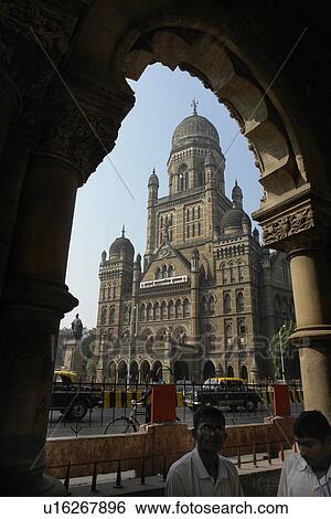 Stock Photograph - 19th, gothic, british, constructed, building, india. Fotosearch