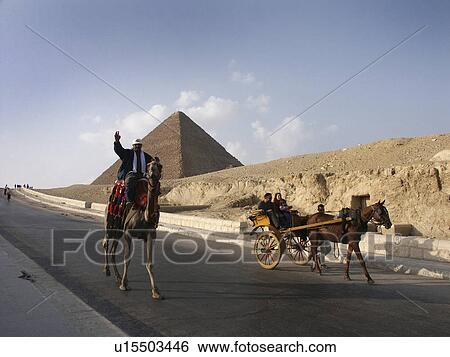 Stock Photograph - 2002, person, giza, tourists, egypt, people. Fotosearch