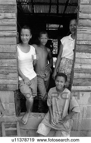 Stock Photo - 465, people, children, person, house, family. Fotosearch