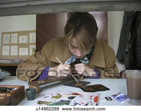 7809, girl, art, school, person, people View Large Photo Image Stock Photo - 7809, girl, art, school, person, people. Fotosearch