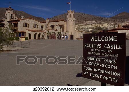Stock Image - actual, castle, ca, valley, death, scottys. Fotosearch