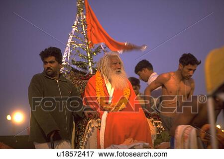 Stock Photo - aged, male, hindu, bearded, party. Fotosearch