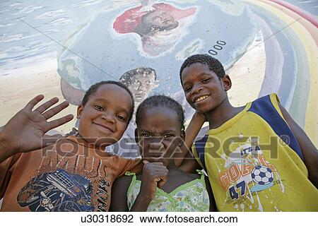 Stock Image - bernard, child, namibia, kid, person, people. Fotosearch