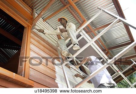 berth, workers, activity, trades, painters, construction View Large Photo Image Stock Photo - berth, workers, activity, trades, painters, construction. Fotosearch