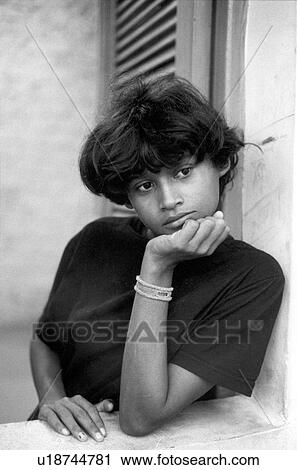 Stock Image - black, girl, 117, women, person, people. Fotosearch