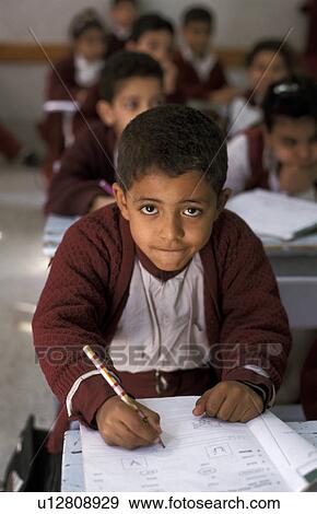 Stock Photo - boy, person, egypt, 5759, school, people. Fotosearch