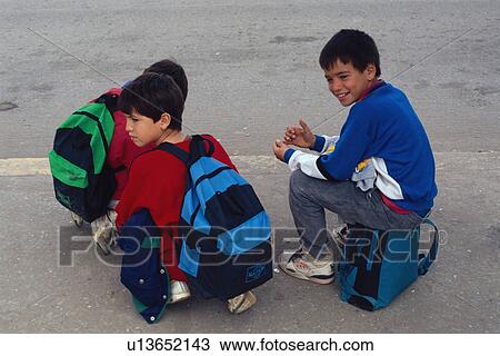 Stock Image - boys, hispanic, mexico, juarez, cuidad, mexican. Fotosearch