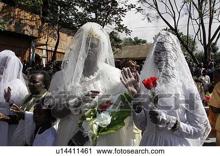 Stock Image - bride, party, kenya, person, people, wedding. Fotosearch