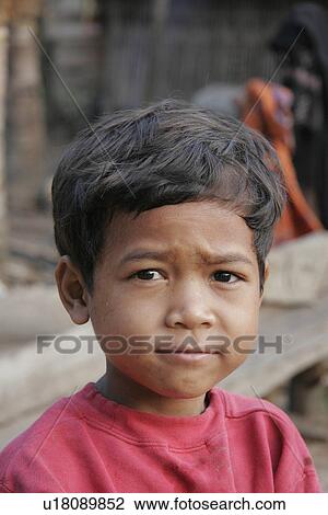 Stock Image - cambodia, child, kid, children, person, people. Fotosearch
