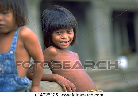 cambodia, girl, kid, children, child, people View Large Photo Image Stock Photography - cambodia, girl, kid, children, child, people. Fotosearch