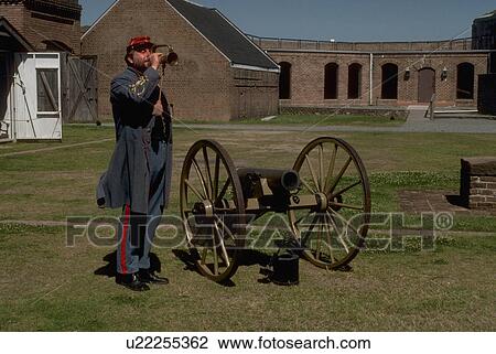 Stock Image - canon, ga, jackson, front, bugler. Fotosearch