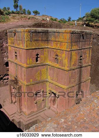Stock Photo - church, person, gyorgis, bet, ethiopia, people. Fotosearch