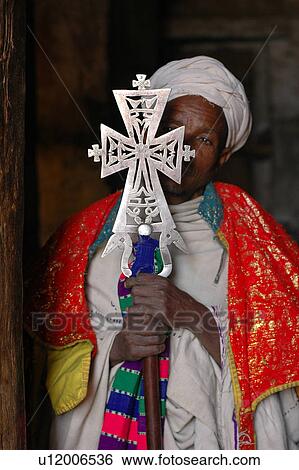 Stock Photograph - church, person, maryam, geneta, ethiopia, people. Fotosearch