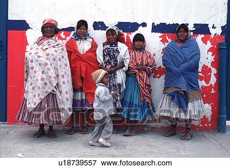 Stock Photo - clothing, native, traditional, people, mexicans, taramuhara. Fotosearch