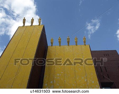 Stock Image - country, unusual, 2003, seoul, building, korea. Fotosearch