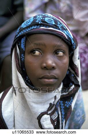 Stock Image - dar, girl, tanzania, person, child, people. Fotosearch