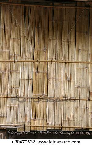 Stock Image - detail, house, thailand, nature, pattern, background. Fotosearch