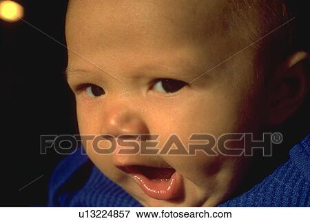 Stock Photo - development, child, yawning, boy, kid, baby. Fotosearch
