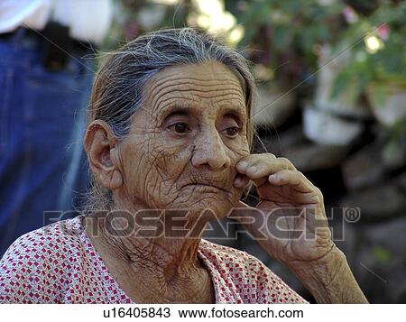 Stock Image - elderly, people, old, salvador, person, woman. Fotosearch