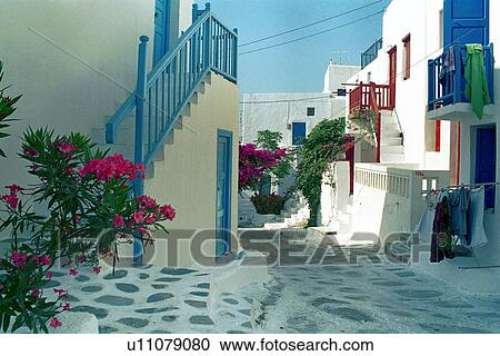 europe, mediterranean, hora, cyclades, architecture, aegean View Large Photo Image Stock Image - europe, mediterranean, hora, cyclades, architecture, aegean. Fotosearch