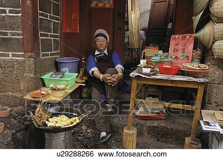 Stock Photograph - female, food, china, person, people, woman. Fotosearch