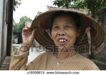 Picture - female, people, elderly, vietnam, person, woman. Fotosearch