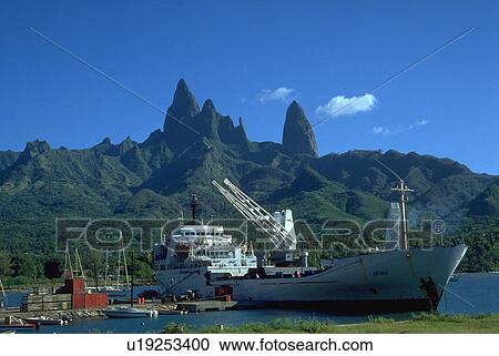 french, freighter, island, pou, ua, water View Large Photo Image Stock Image - french, freighter, island, pou, ua, water. Fotosearch
