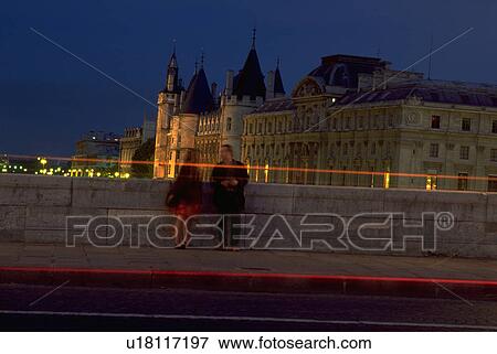 friends, imposing, night, conciergerie, towers, view View Large Photo Image Stock Photo - friends, imposing, night, conciergerie, towers, view. Fotosearch