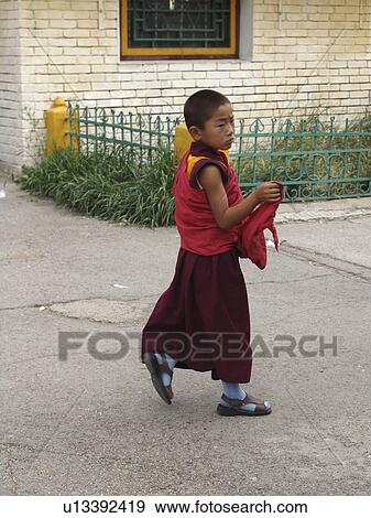 gandan, person, monk, boy, mongolia, people View Large Photo Image Stock Photo - gandan, person, monk, boy, mongolia, people. Fotosearch