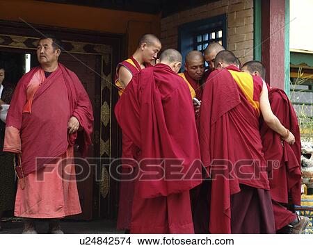 gandan, person, monks, buddhist, mongolia, people View Large Photo Image Picture - gandan, person, monks, buddhist, mongolia, people. Fotosearch
