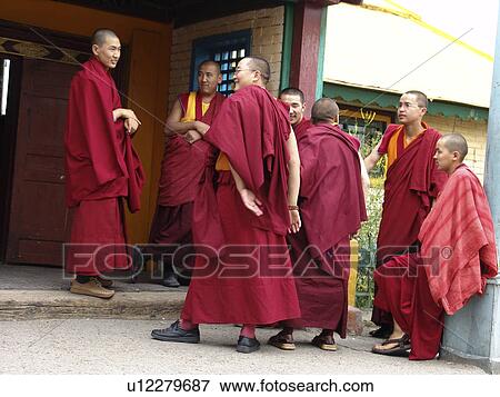 Stock Photo - gandan, person, monks, buddhist, mongolia, people. Fotosearch