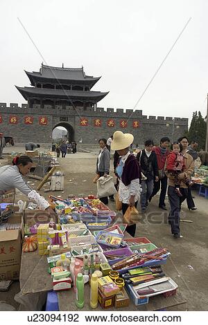 gate, person, wets, market, china, people View Large Photo Image Stock Image - gate, person, wets, market, china, people. Fotosearch