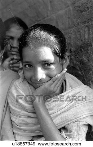 Stock Photo - girl, black, 202, person, people. Fotosearch