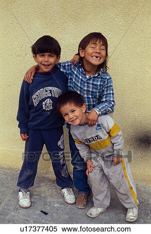 Stock Photography - hamming, hispanic, kids, children, boys, mexican. Fotosearch
