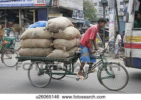 Stock Photograph - heavy, person, carrying, many, bangladesh, people. Fotosearch