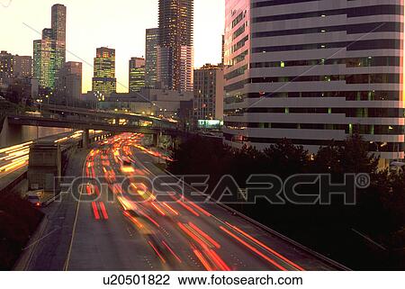 Stock Image - high, washington, apartment, buildings, city, seattle. Fotosearch