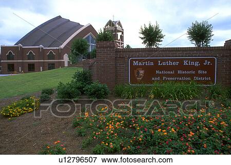 Stock Photo - historic, luther, national, church, king, martin. Fotosearch